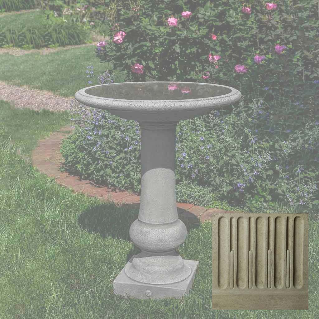 Williamsburg Boxwood Garden Birdbath