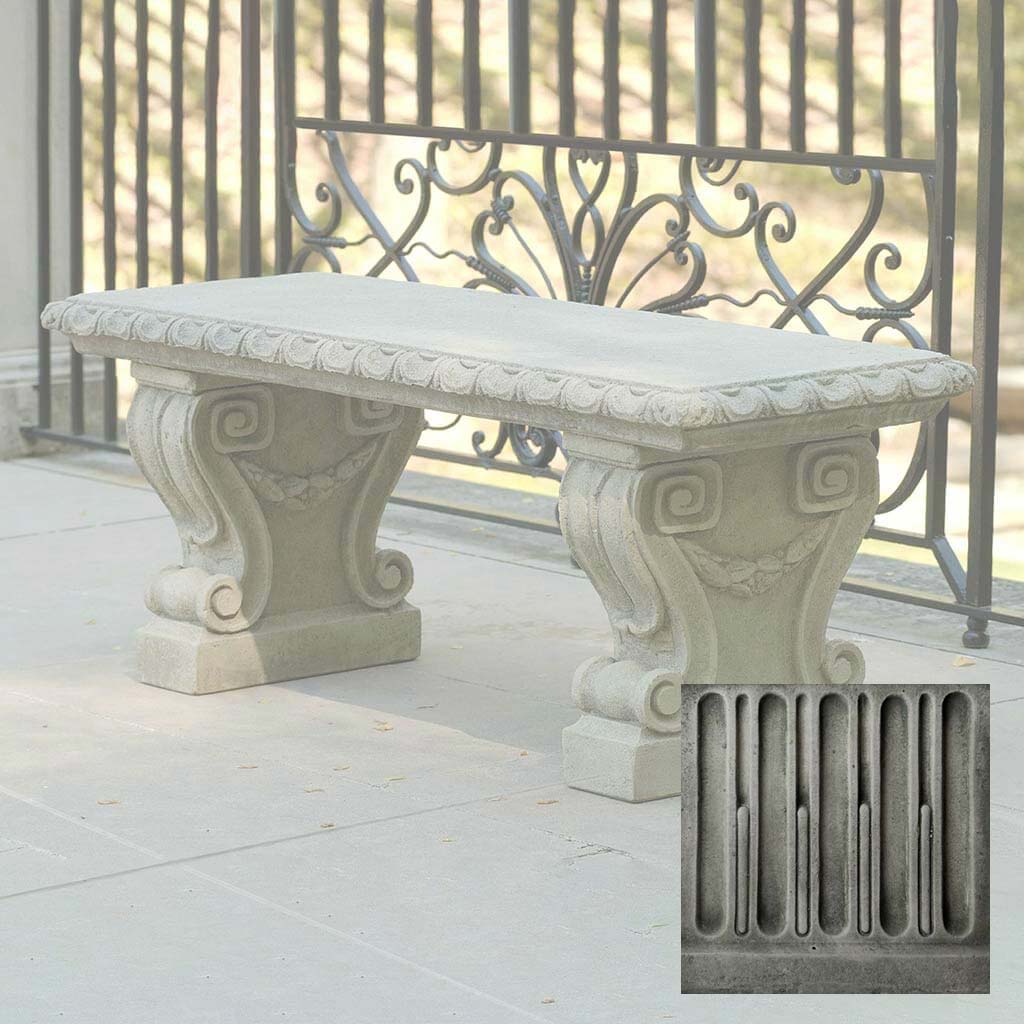 Longwood Main Fountain Garden Bench