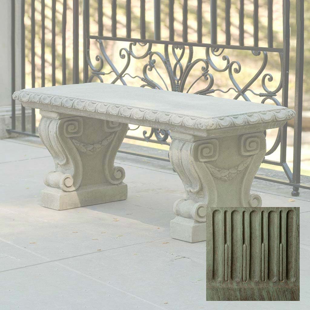Longwood Main Fountain Garden Bench