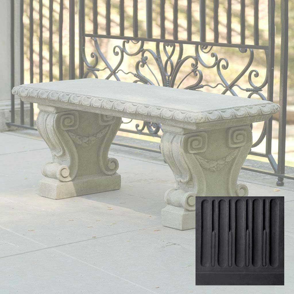 Longwood Main Fountain Garden Bench