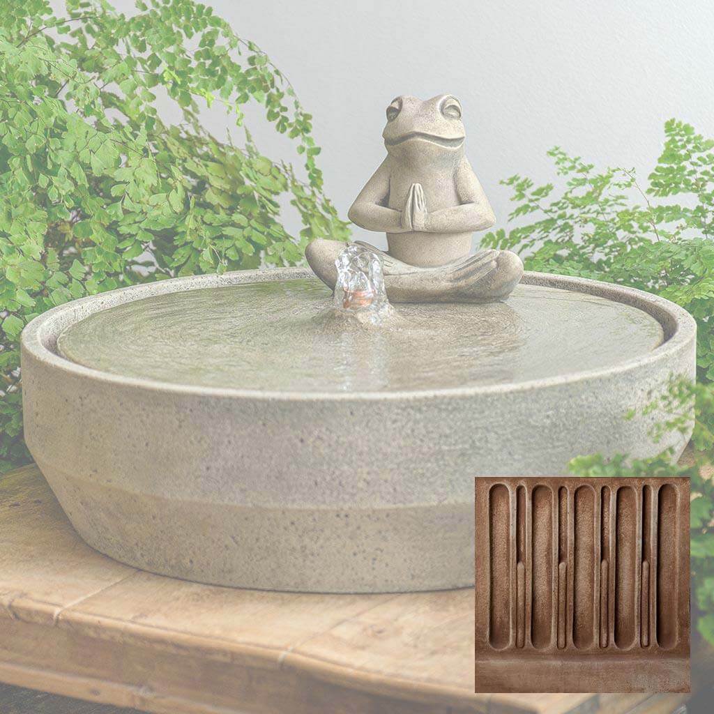 Yoga Frog Beveled Fountain