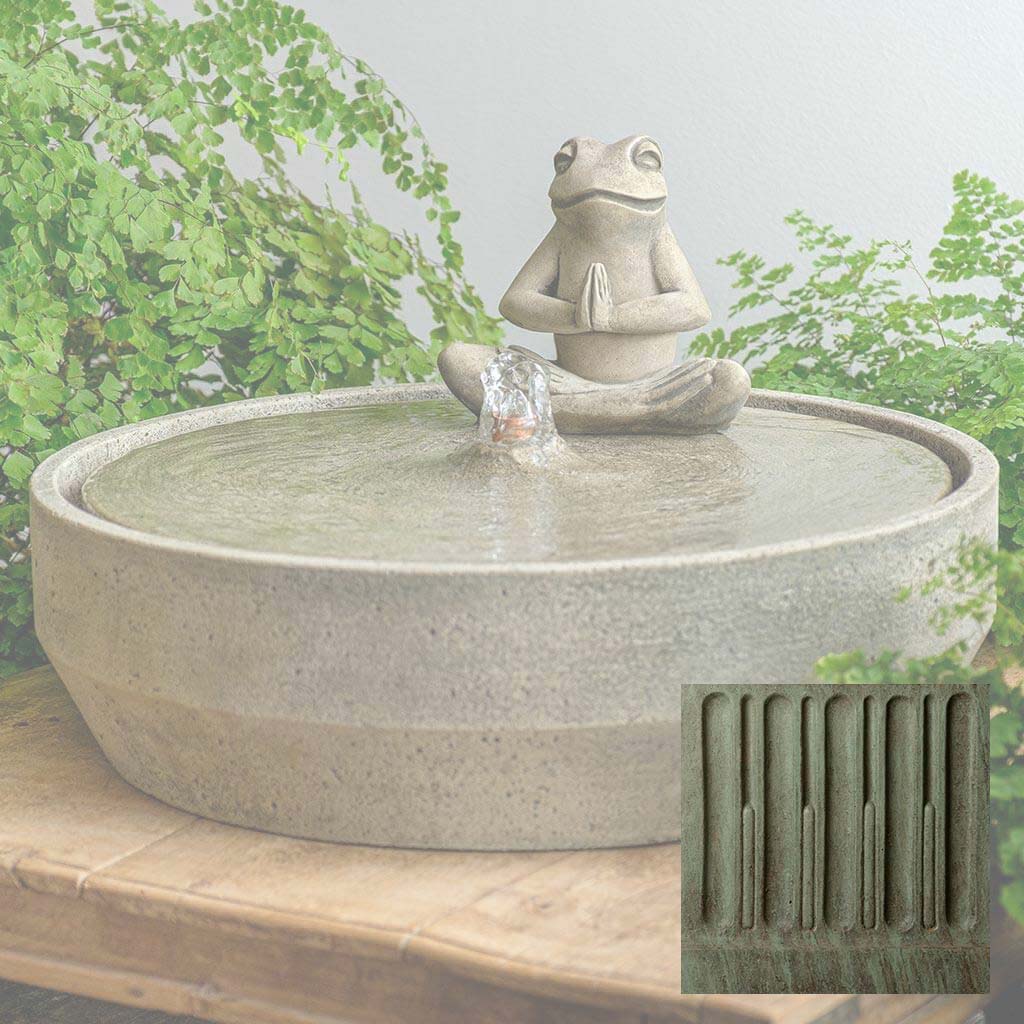 Yoga Frog Beveled Fountain