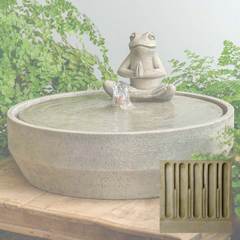 Yoga Frog Beveled Fountain