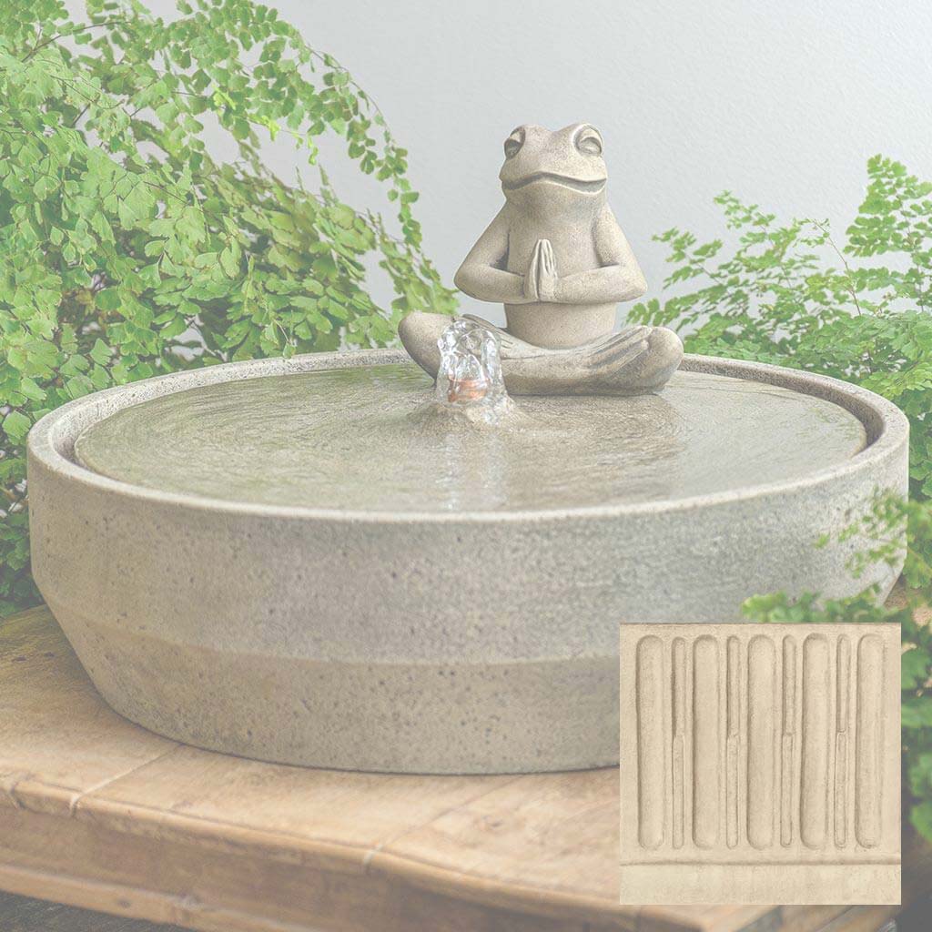 Yoga Frog Beveled Fountain