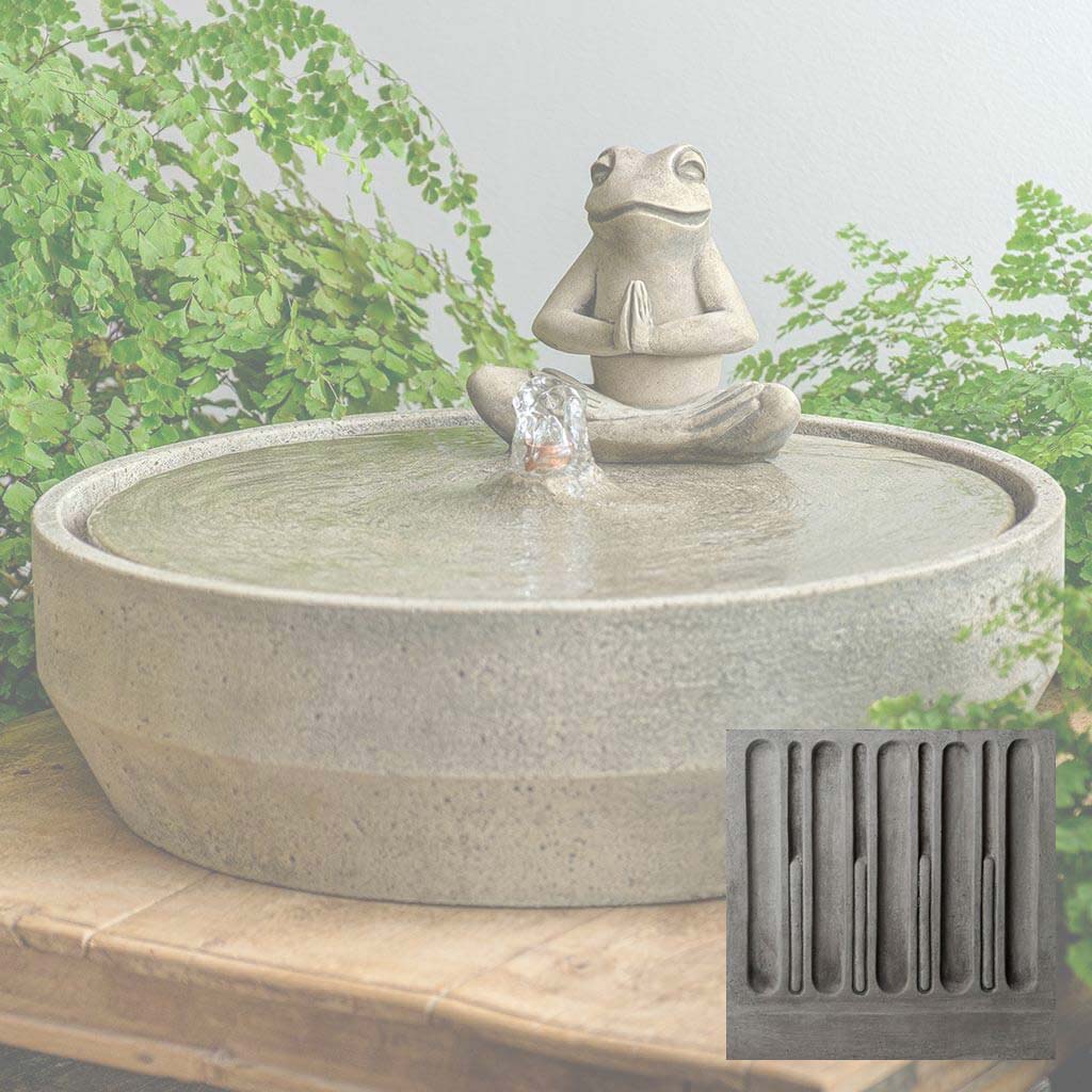 Yoga Frog Beveled Fountain