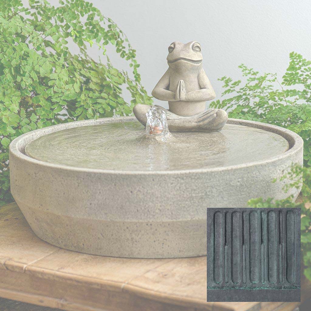 Yoga Frog Beveled Fountain