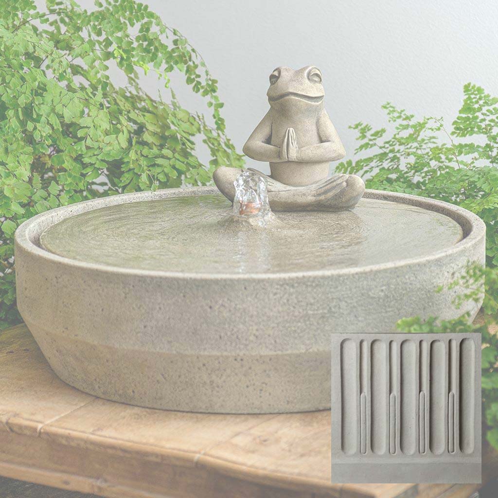 Yoga Frog Beveled Fountain