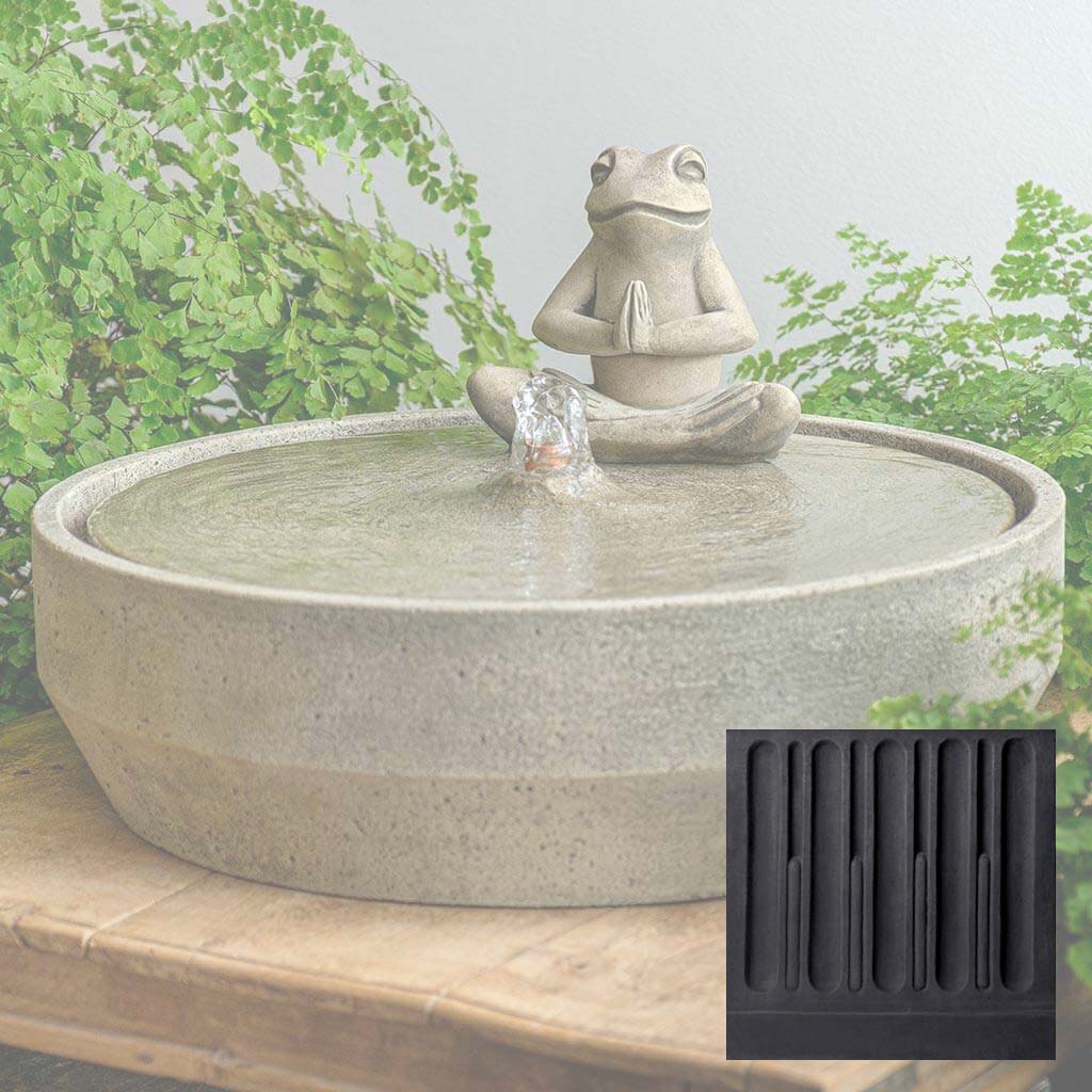 Yoga Frog Beveled Fountain