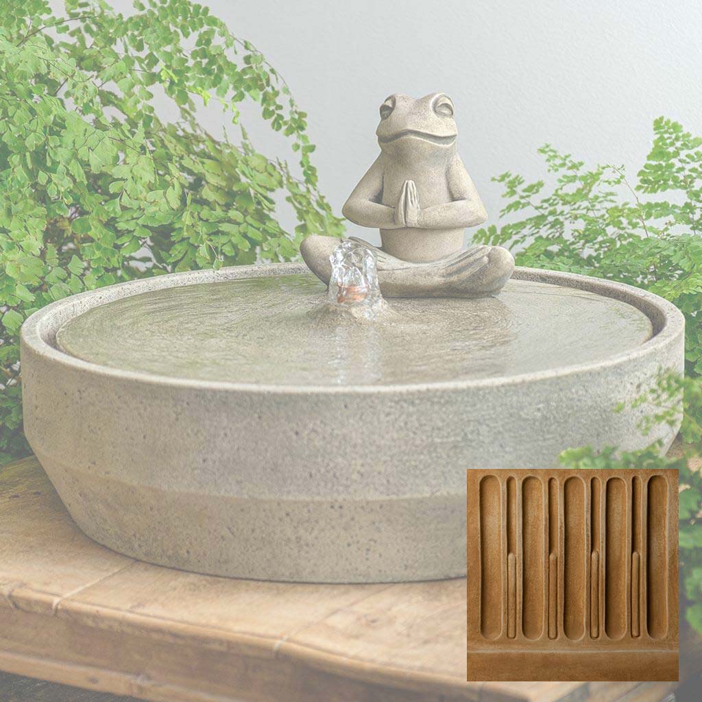 Yoga Frog Beveled Fountain