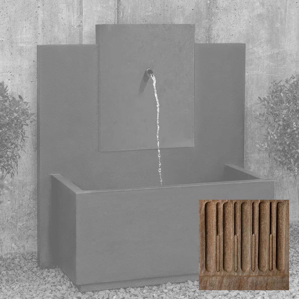 MC-3 Fountain - Corten Steel Face