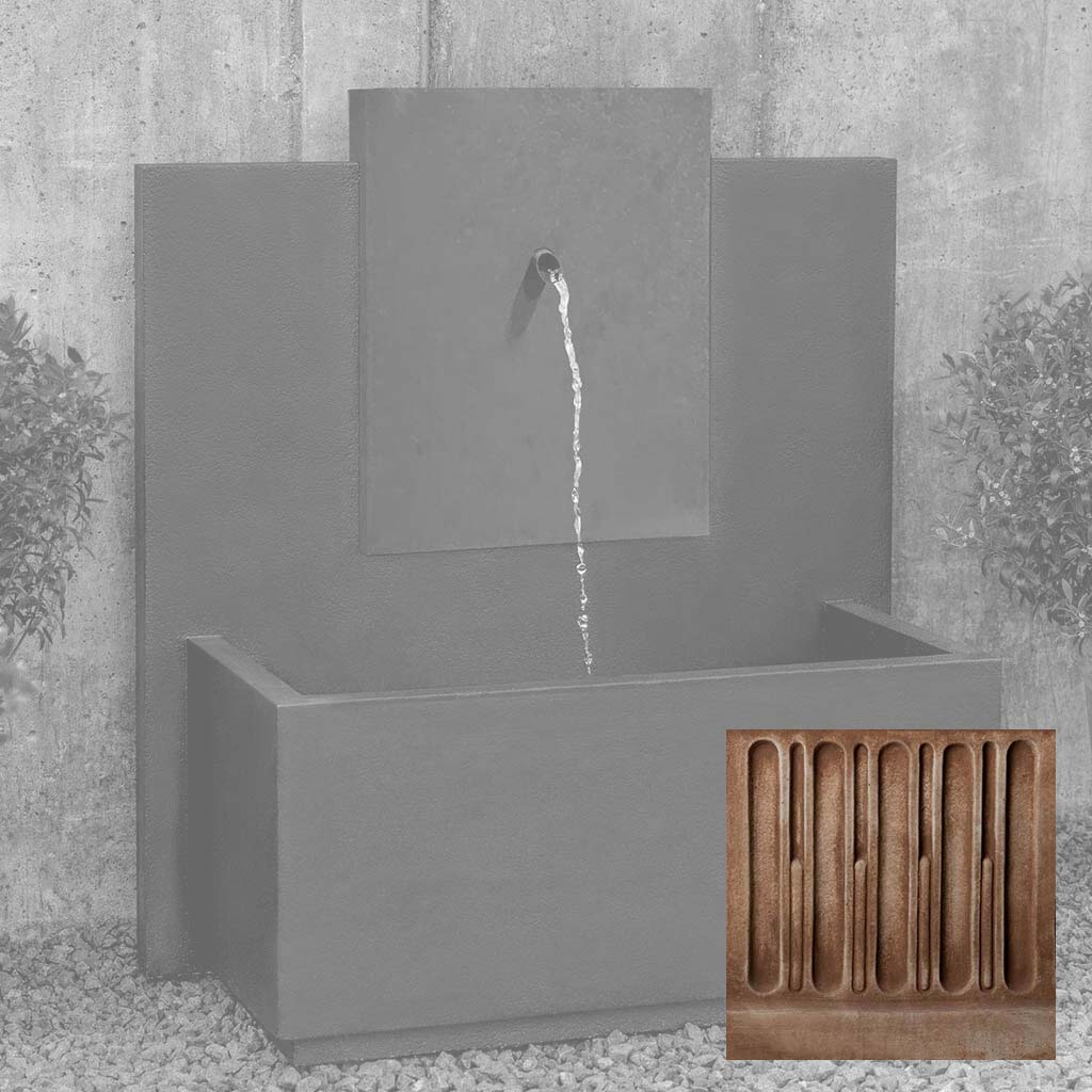 MC-3 Fountain - Corten Steel Face