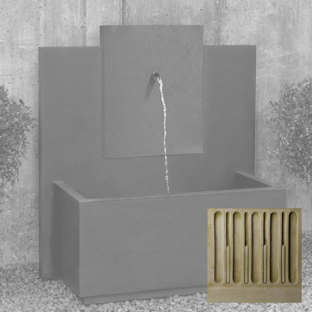 MC-3 Fountain - Corten Steel Face