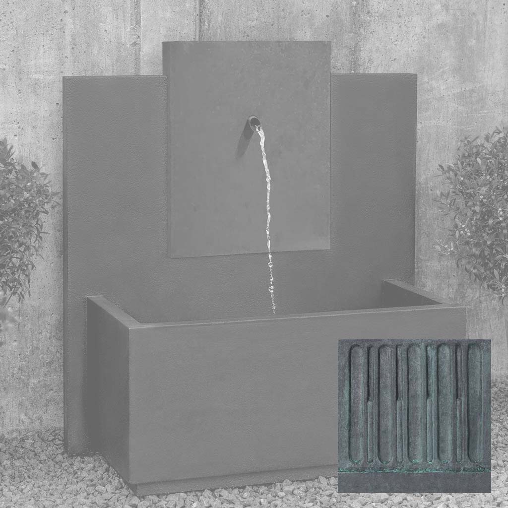 MC-3 Fountain - Corten Steel Face