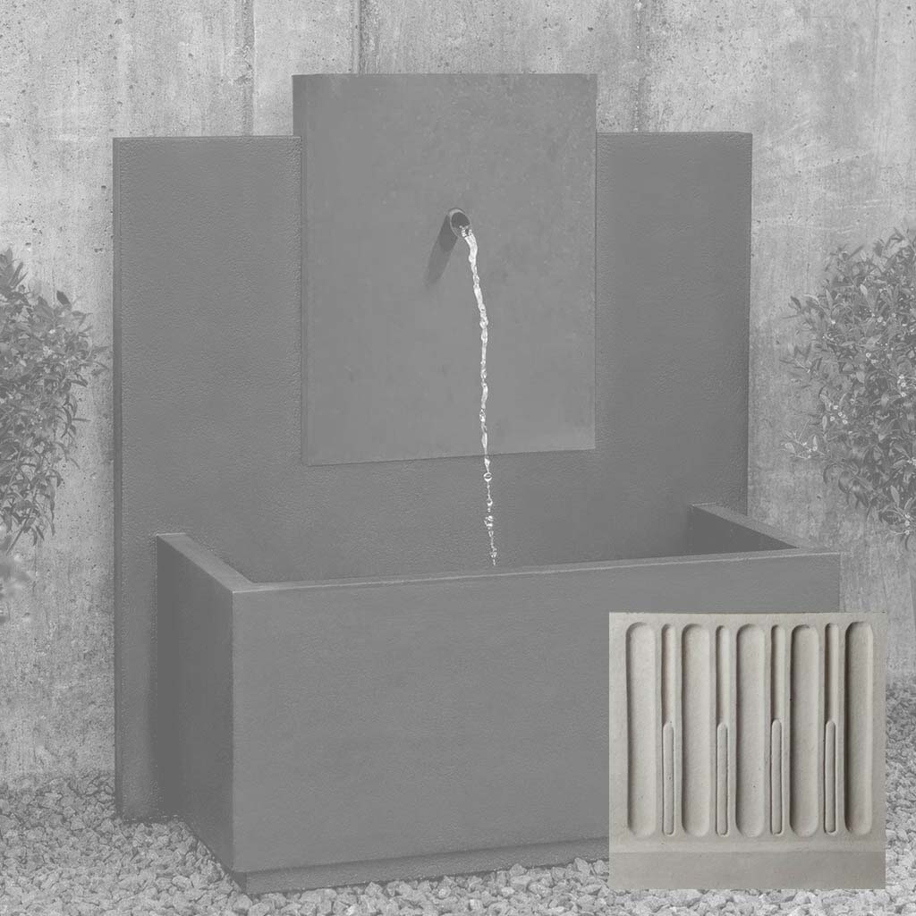 MC-3 Fountain - Corten Steel Face
