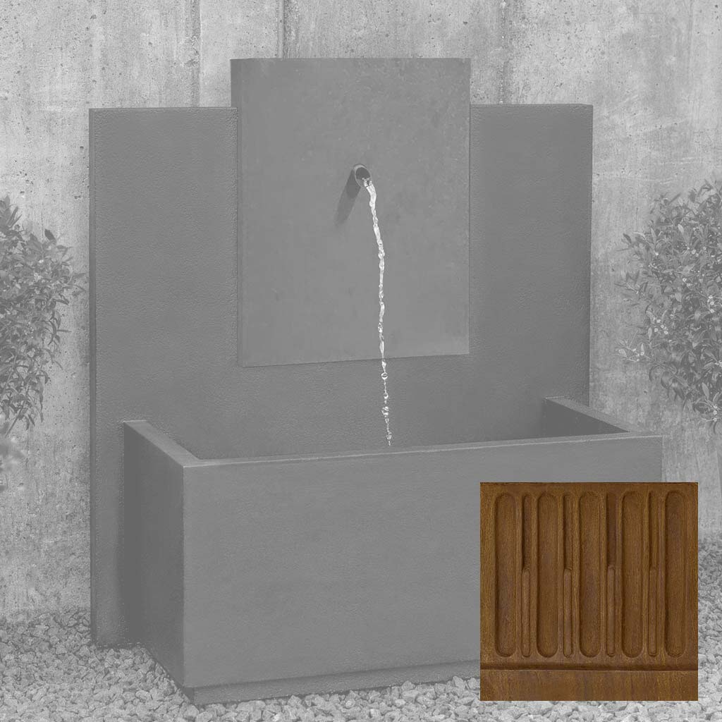 MC-3 Fountain - Corten Steel Face