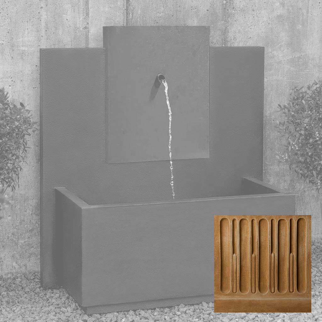 MC-3 Fountain - Corten Steel Face
