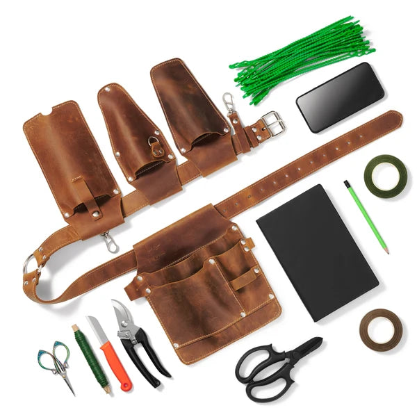 Adjustable Garden Belt — Leather Tool Belt