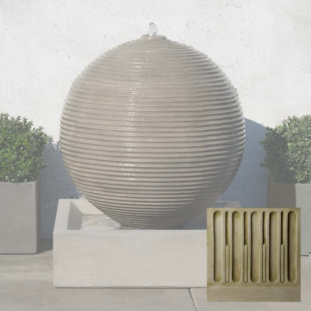 Ribbed Sphere Fountain