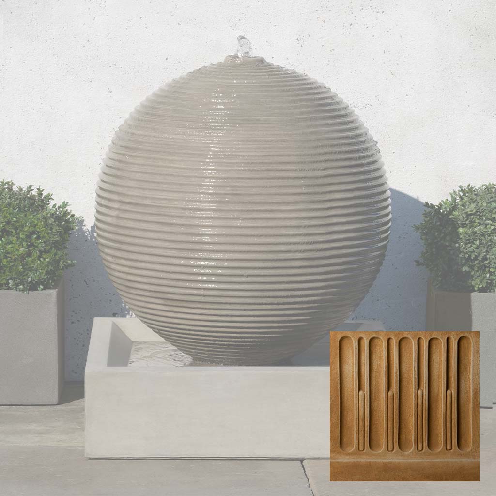 Ribbed Sphere Fountain