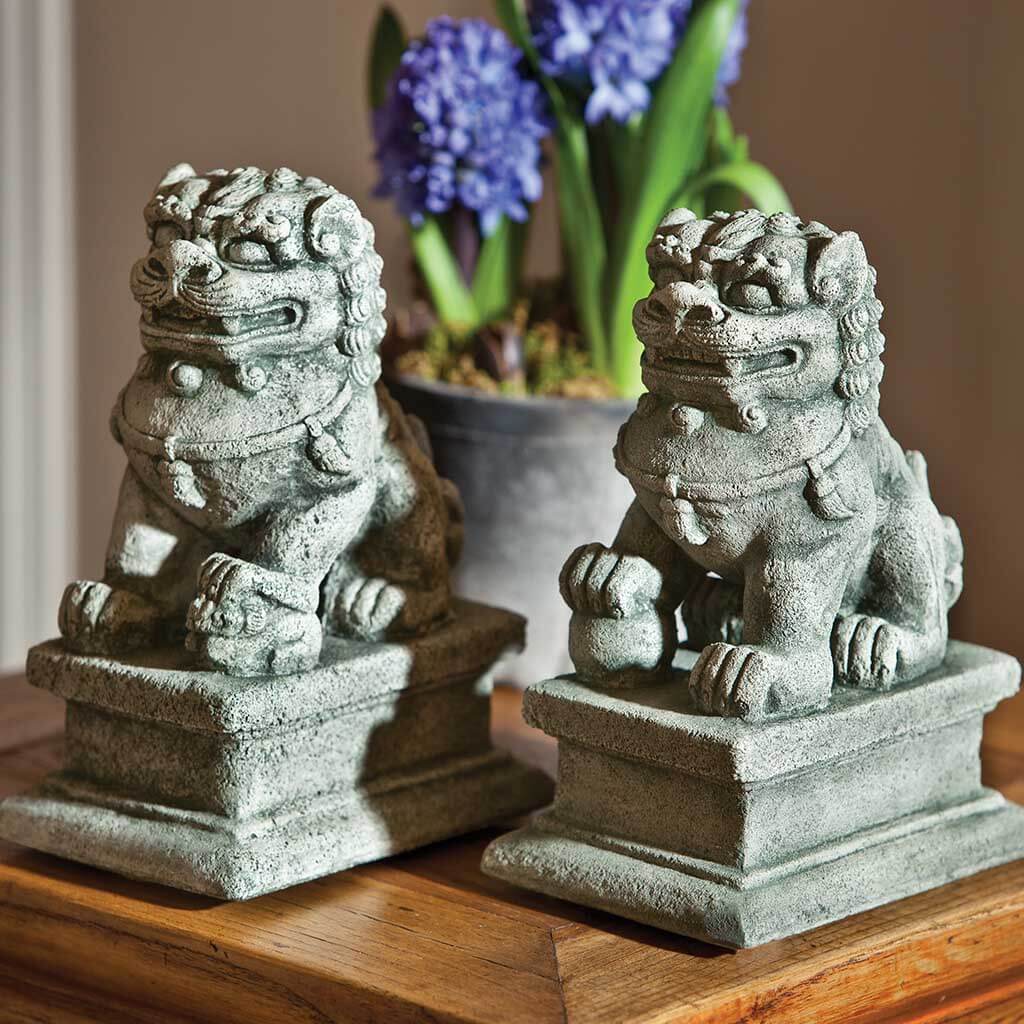 Sm Temple Foo Dog Lt and Rt