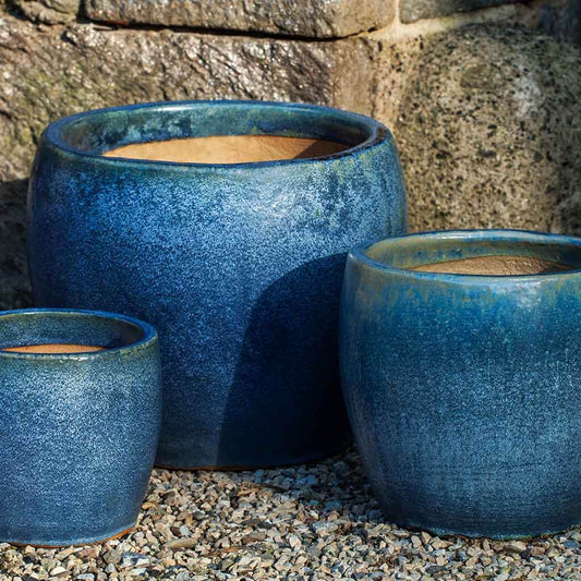 Sara Planter - Blue Pearl - S/3