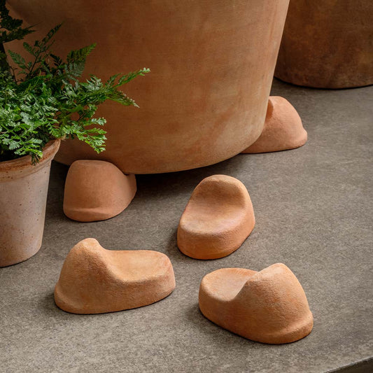 Mancini Pot Risers - Terra Cotta - S/3