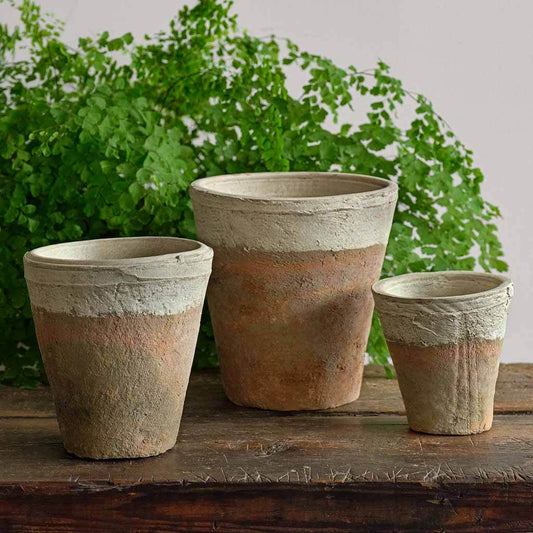 Farmer's Pot Tall Tapered  - Cotswold White - S/12