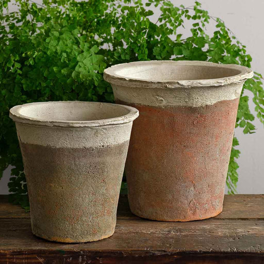 Large Tapered Farmer's Pot  - Cotswold White - S/8