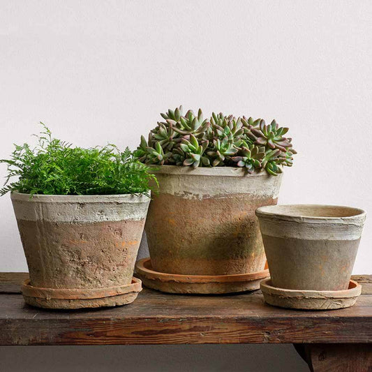 Tall Cylinder Farmer's Pot Saucers-Cotswold-S/12
