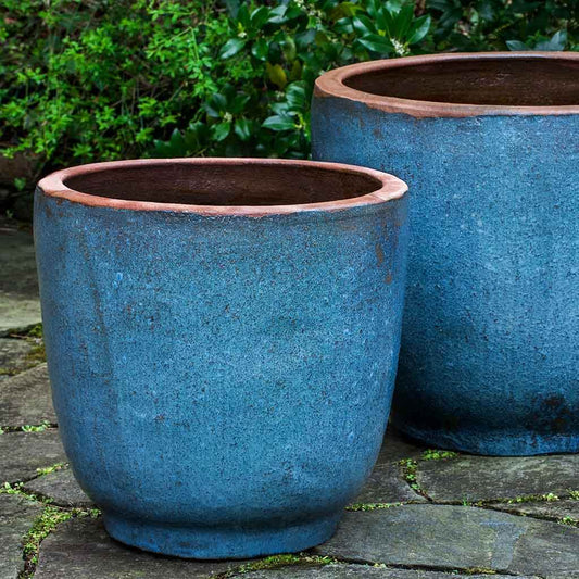 Nari Planter - Rustic Blue - S/2