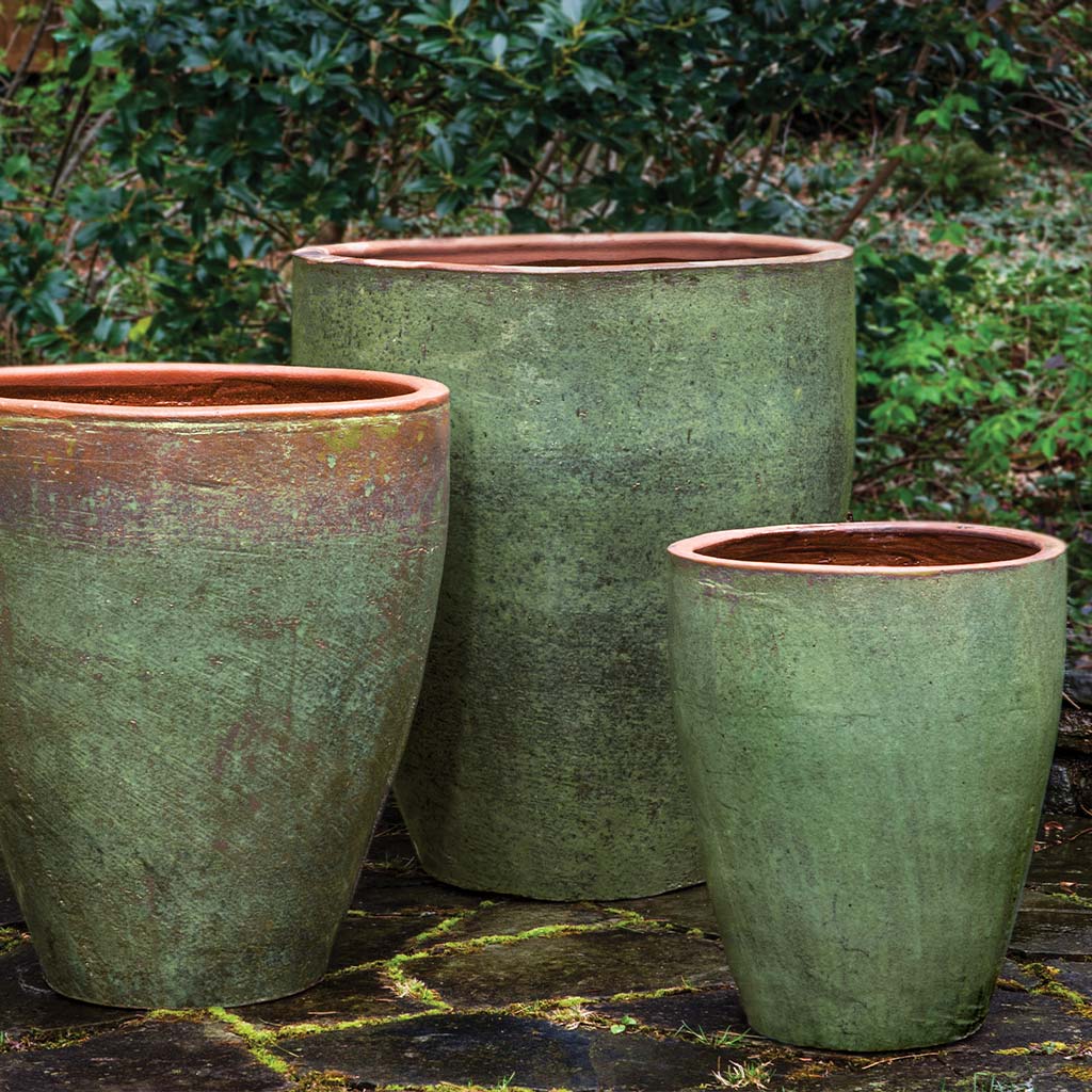 Tharabar Planter - Rustic Green - S/3