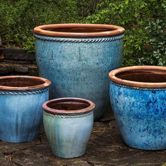Chandor Planter - Rustic Blue - S/4