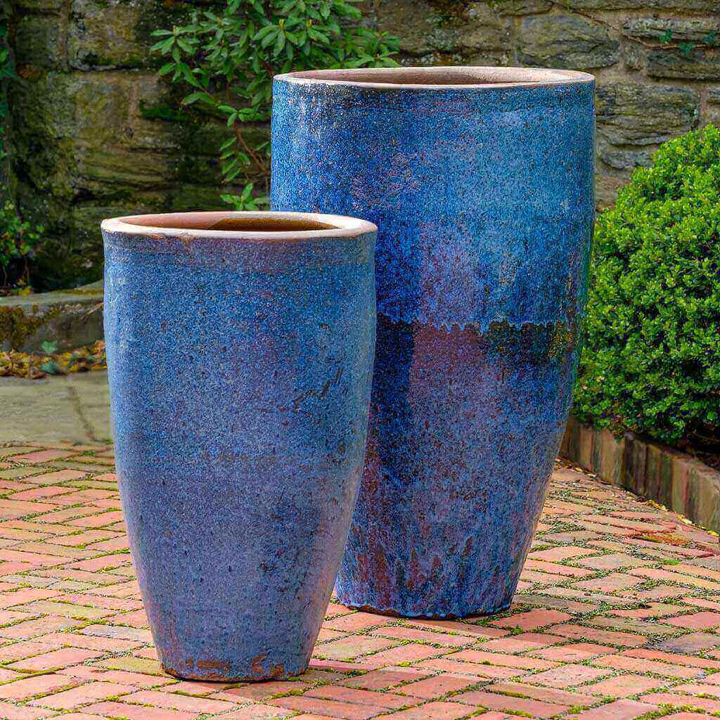 Banyan Planter - Rustic Blue - S/2