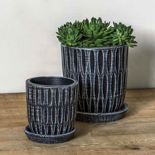 Parabola Planter - Etched Black - S/8