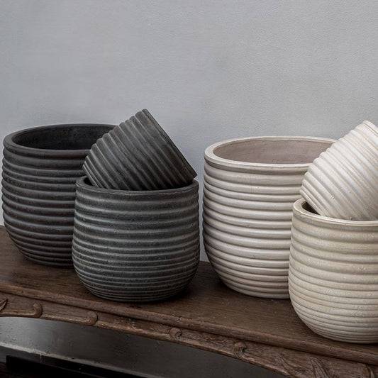 Halliard Round Planter - Assorted Glaze 1 - S/12