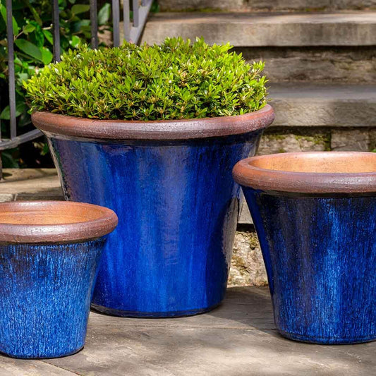 Brighton Planter - Riviera Blue - S/3