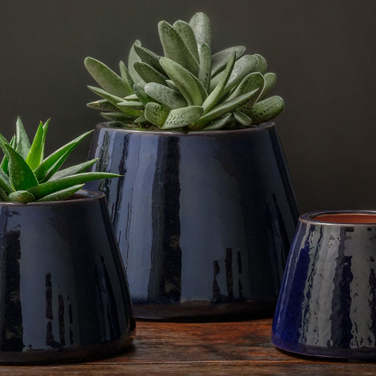 Artisan Pot, Large - Sapphire - S/2