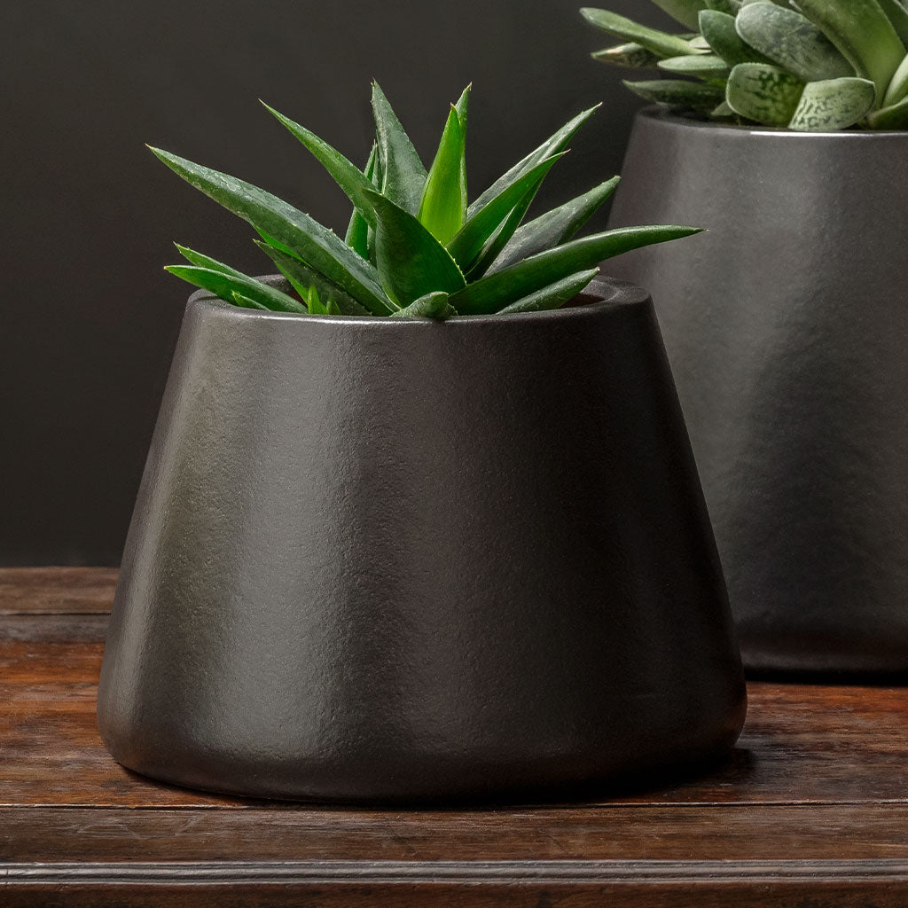 Artisan Pot, Medium - Matte Black - S/4