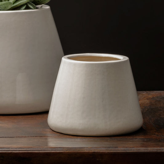 Artisan Pot, Small - Shiny White - S/6