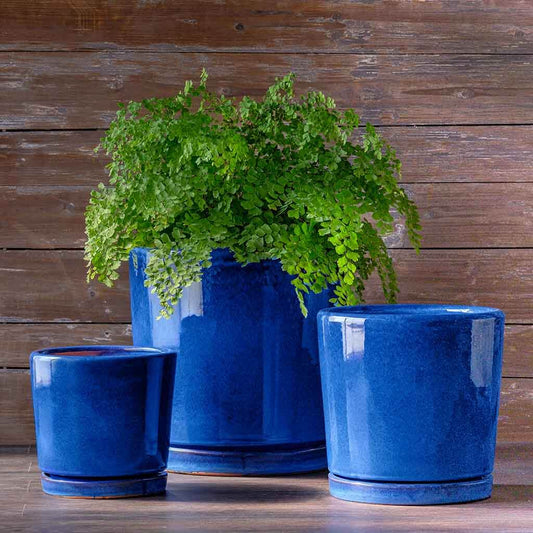 I/O 2 Cylinder Planter - Riviera Blue - S/3
