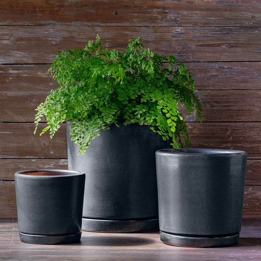 I/O 2 Cylinder Planter - Graphite - S/3