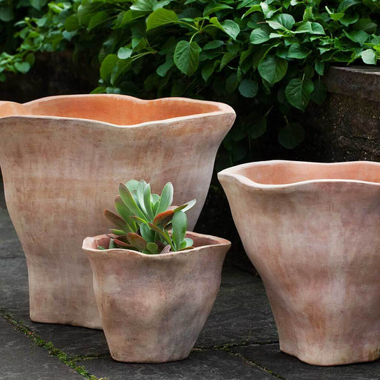 Fox Glove Planter - Terra Cotta - S/3
