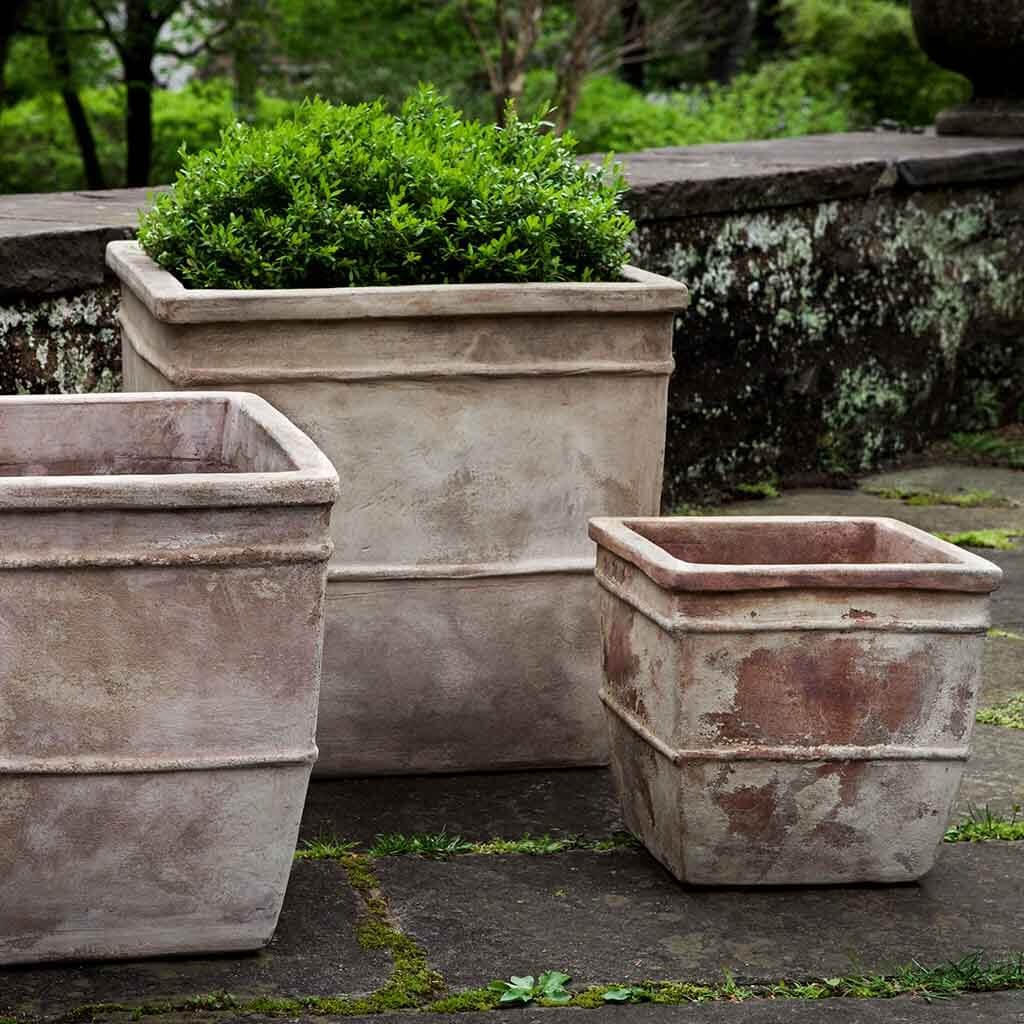 Antico Square Planter - Antico Terra Cotta - S/3