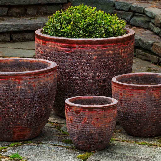 Aspara Planter - Angkor Red - S/4