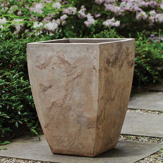 Brasilia Planter, Square - Antico Terra Cotta - S/3