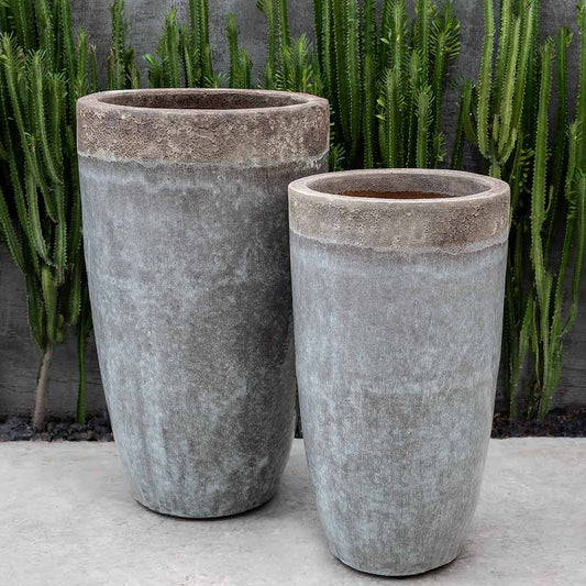 Orion Planter - Beachcomber Grey Mist - S/2