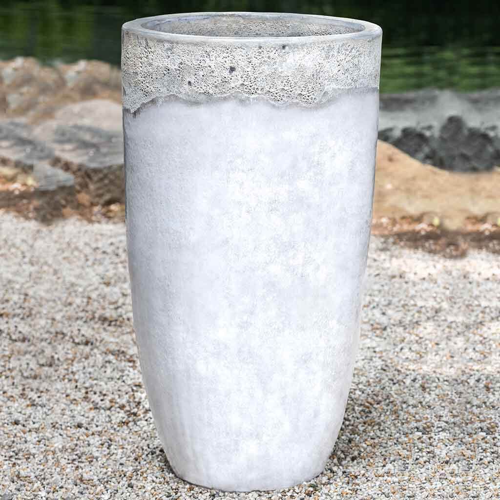 Ixtapa Planter - Beach Comber White - S/2