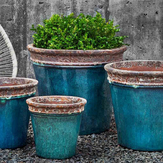 Baia Planter - Beach Comber Aqua  - S/4