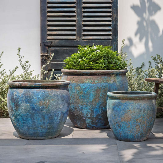 Calvados Planter - Blue Verdigris - S/3