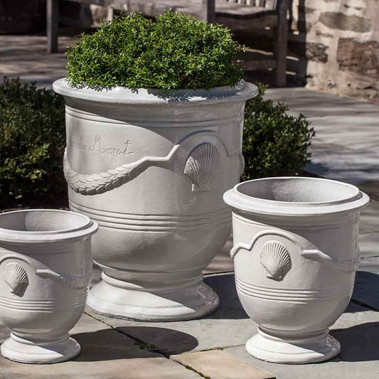 Cote D'Azur Urn -  Cream - S/3
